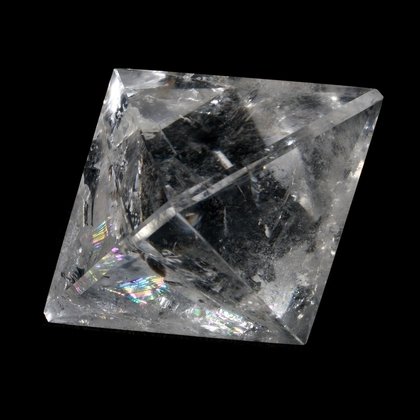 Quartz Octohedron Platonic Solid ~6cm