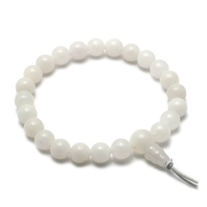 Onyx White Power Bead Bracelet