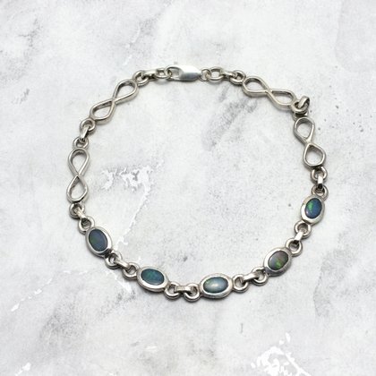 Opal & Silver Bracelet ~187mm