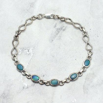 Opal & Silver Bracelet ~187mm