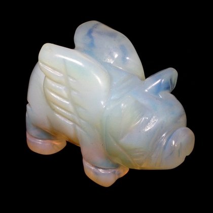 Opalite Crystal Pig With Wings