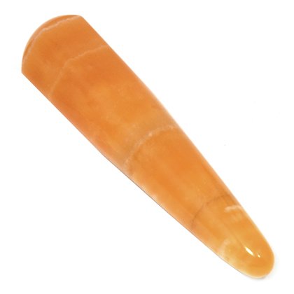 Orange Calcite Crystal Massage Wand