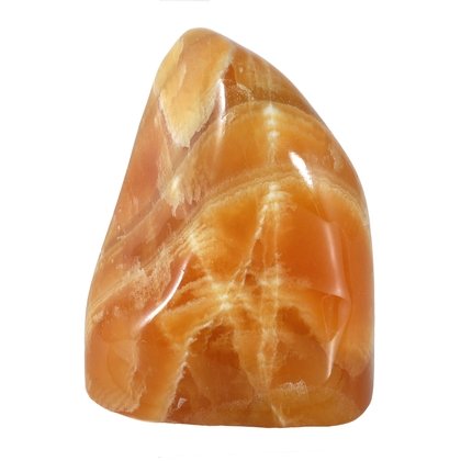 Orange Calcite Freeform Sculpture ~105mm