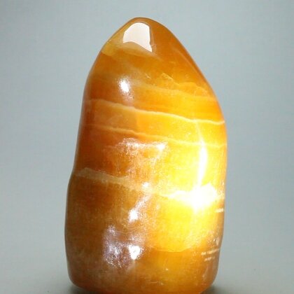 Orange Calcite Freeform Sculpture ~136mm