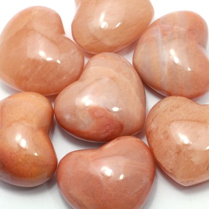 Peach Aventurine Crystal Heart ~45mm