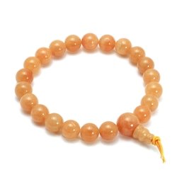 Peach Aventurine Power Bead Bracelet