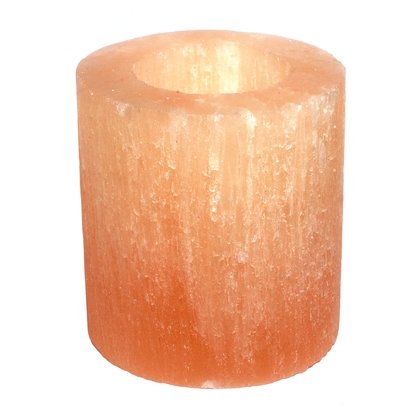 Peach Selenite Tealight Candle Holder