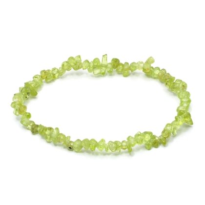 Peridot Gemstone Mini Chip Bracelet