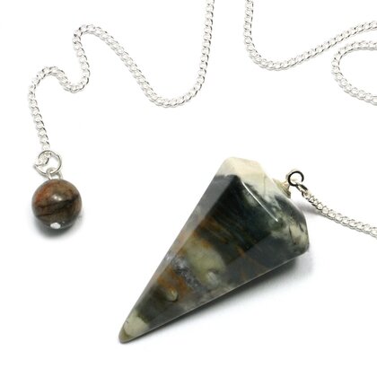 Picasso Jasper Crystal Pendulum