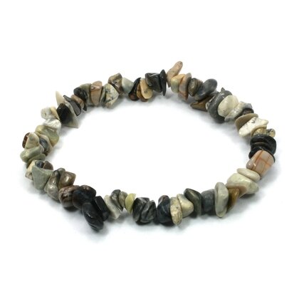 Picasso Jasper Gemstone Chip Bracelet
