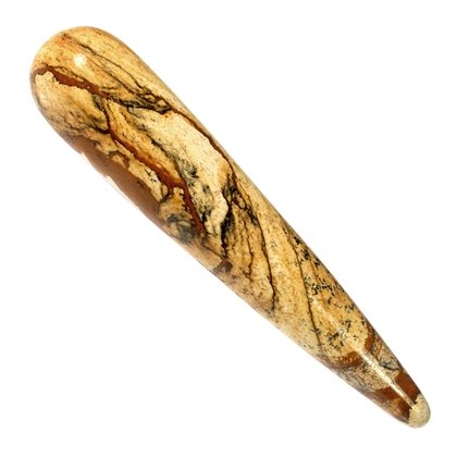 Picture Jasper Crystal Massage Wand ~100mm