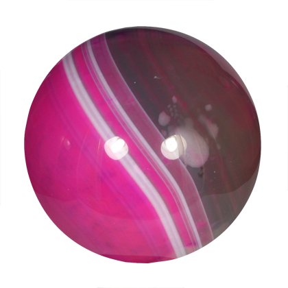 Pink Banded Agate Crystal Sphere ~5.5cm