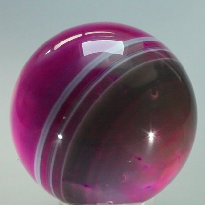 Pink Banded Agate Crystal Sphere ~60mm