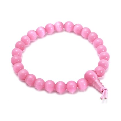 Pink Cat's Eye Powerbead Bracelet