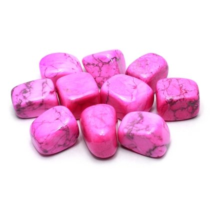 Pink Howlite Tumble Stone (20-25mm)