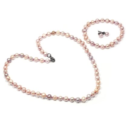Pink Pearl Jewellery Gift Set