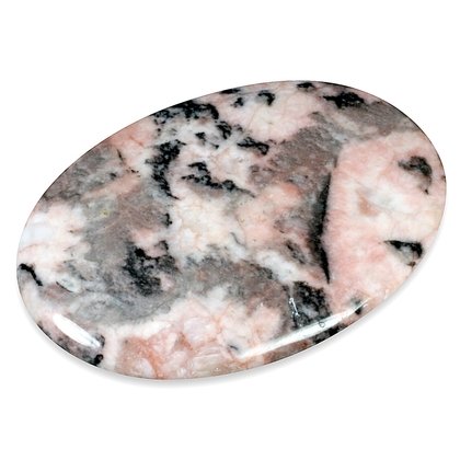 Pink Zebra Jasper Palm Stone