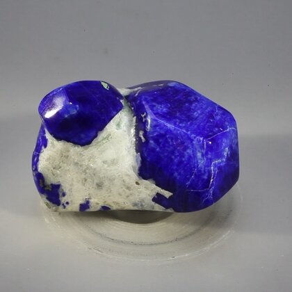 Polished Lapis Crystals on White Quartz ~30x43mm