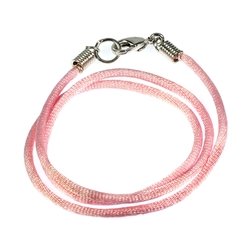 Pink leather necklace clearance