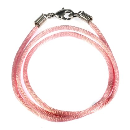 Polyester Cord Necklace - 18inch (Pink)