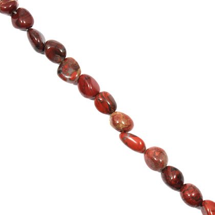 Poppy Jasper Crystal Beads - 10mm Tumble Stone