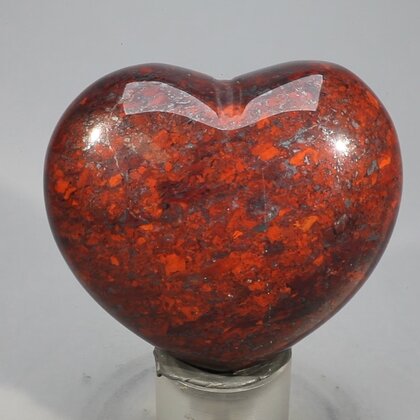 Poppy Jasper Crystal Heart ~46mm