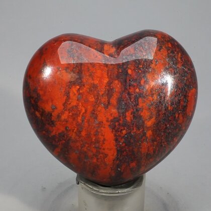 Poppy Jasper Crystal Heart ~46mm