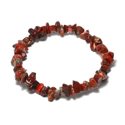 Poppy Jasper Gemstone Chip Bracelet