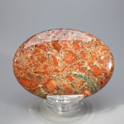 Poppy Jasper Palmstone (Extra Grade)  ~70x50mm
