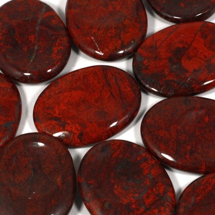 Poppy Jasper Thumb Stone ~40mm