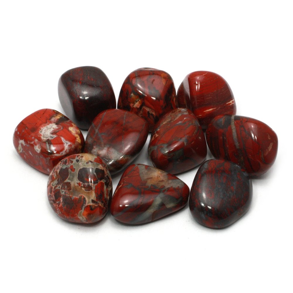 Poppy Jasper Tumble Stone (20-25mm)