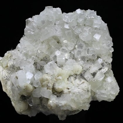 Prehnite with Gyrolite and Apophyllite Crystal Cluster ~65mm