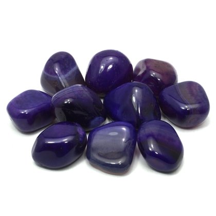 Purple Agate Tumble Stones (20-25mm)