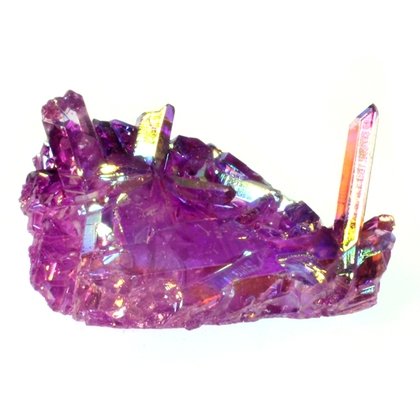 aura quartz healing 43mm crystal purple