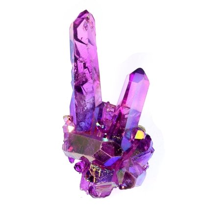 quartz aura 65mm healing crystal purple