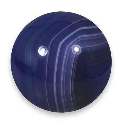 Purple Banded Agate Crystal Sphere ~4.5cm