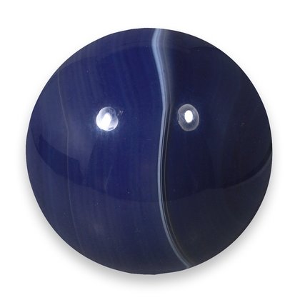 Purple Banded Agate Crystal Sphere ~4.5cm