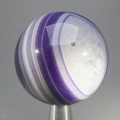 Purple Banded Agate Crystal Sphere ~40mm