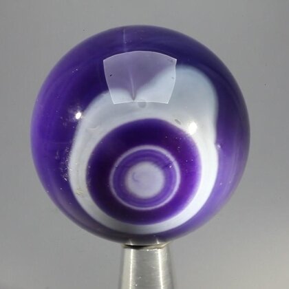 Purple Banded Agate Crystal Sphere ~40mm