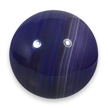Purple Banded Agate Crystal Sphere ~5.5cm