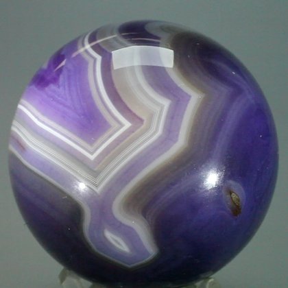 Purple Banded Agate Sphere ~60mm