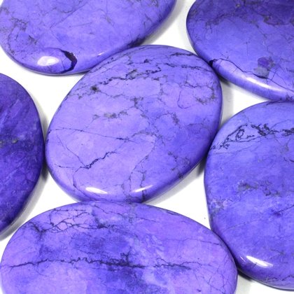 Purple Howlite Palm Stone ~70x50mm