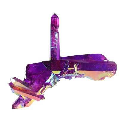 Purple Ultra Aura Quartz Healing Crystal ~55mm