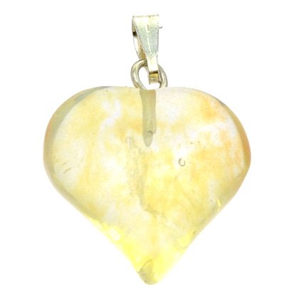 Quartz Mini Heart Pendant