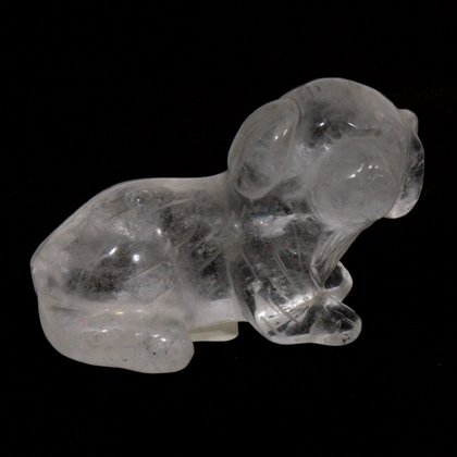 Quartz Carved Crystal Dog