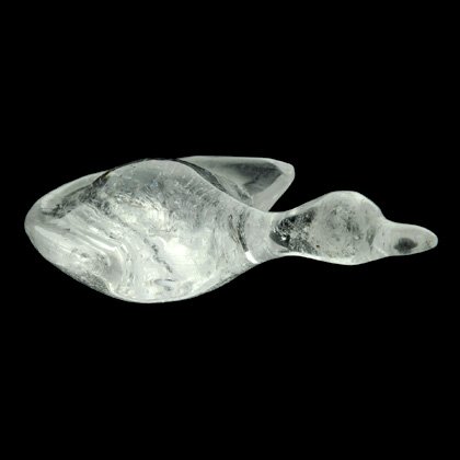 Quartz Carved Flying Swan (Small)