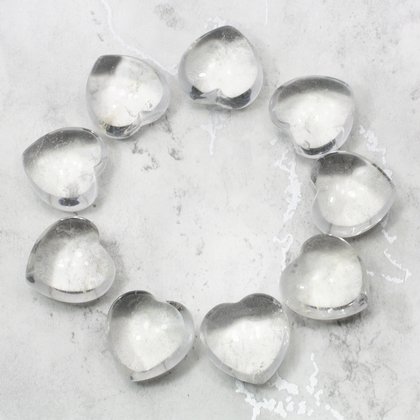 Quartz Mini Crystal Heart - 20mm