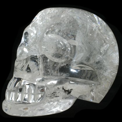 Quartz Crystal Skull ~13 x 8.5cm