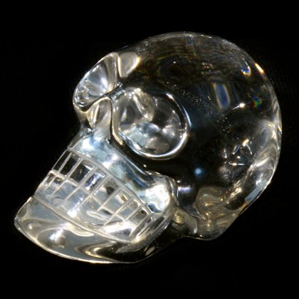 Amazing Clear Huge 5.1 Quartz Rock Crystal Carved Crystal Skull Coffee Mug,  Cup, 6.3 OZ Crystal Healing - Skullis Gemstone & Crystal Skulls