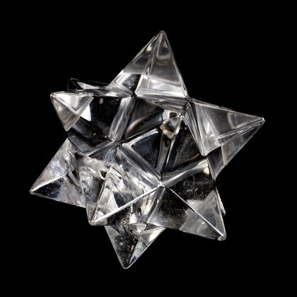 Quartz Merkaba Star  ~50mm